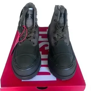 Diesel D-Hiko BT X/ US 10M D-HIKO BT X Man: Combat boot in leather and rubber | Diesel main image 4